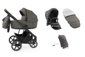 BabyStyle Prestige Vogue Pushchair - Mountain / Black Frame / Brown Leather  EX DISPLAY