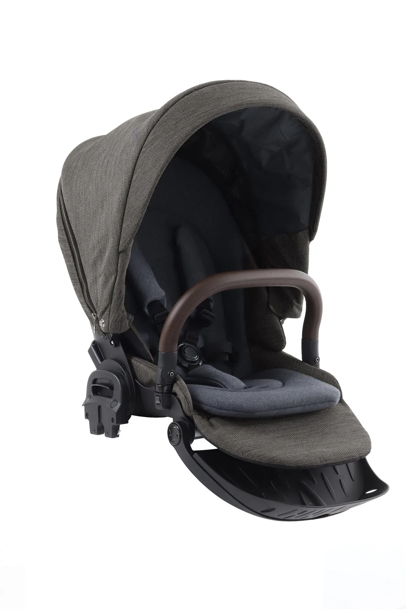 BabyStyle Prestige Vogue Pushchair - Mountain / Black Frame / Brown Leather  EX DISPLAY