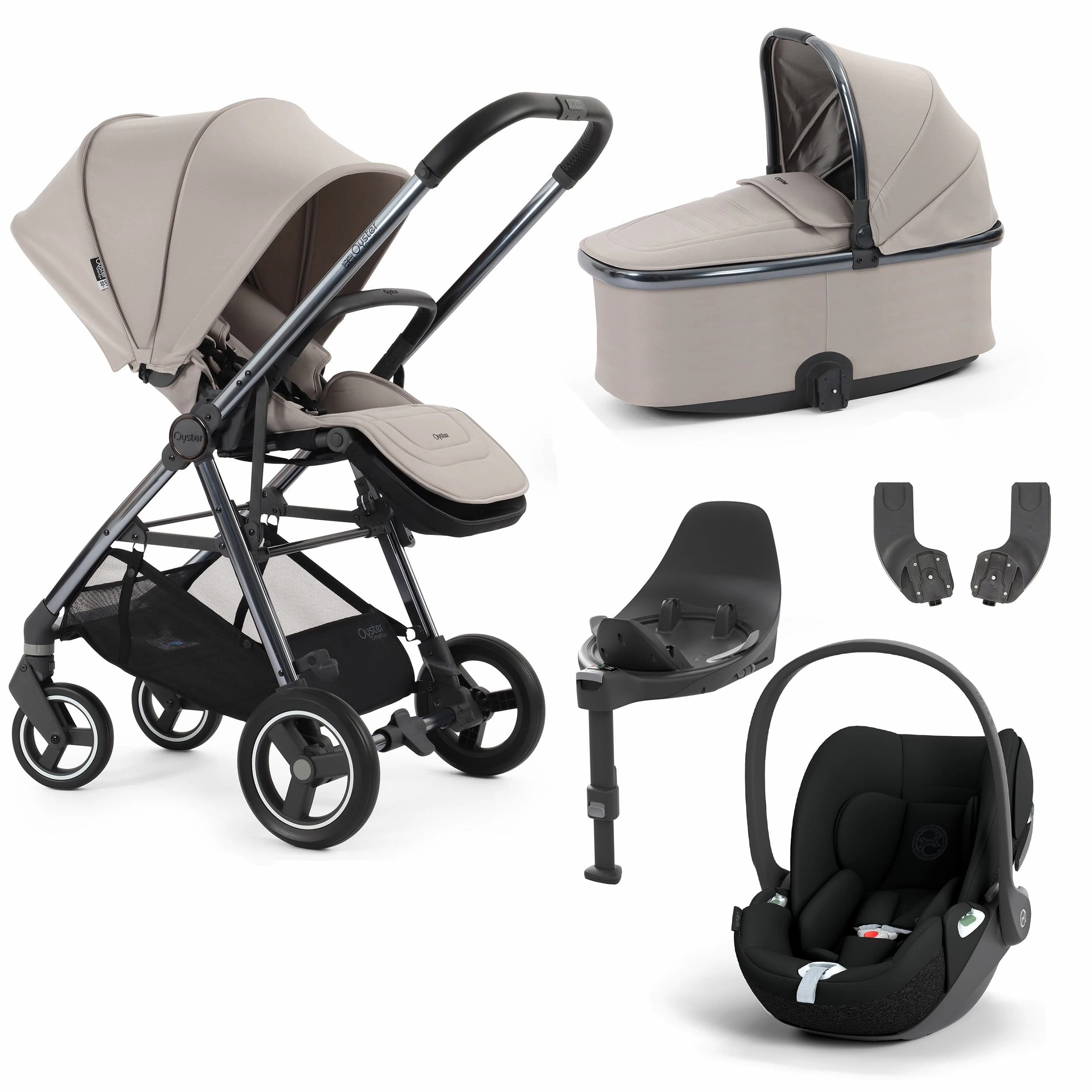 BabyStyle Oyster Gravity  5 Piece Bundle - Stone
