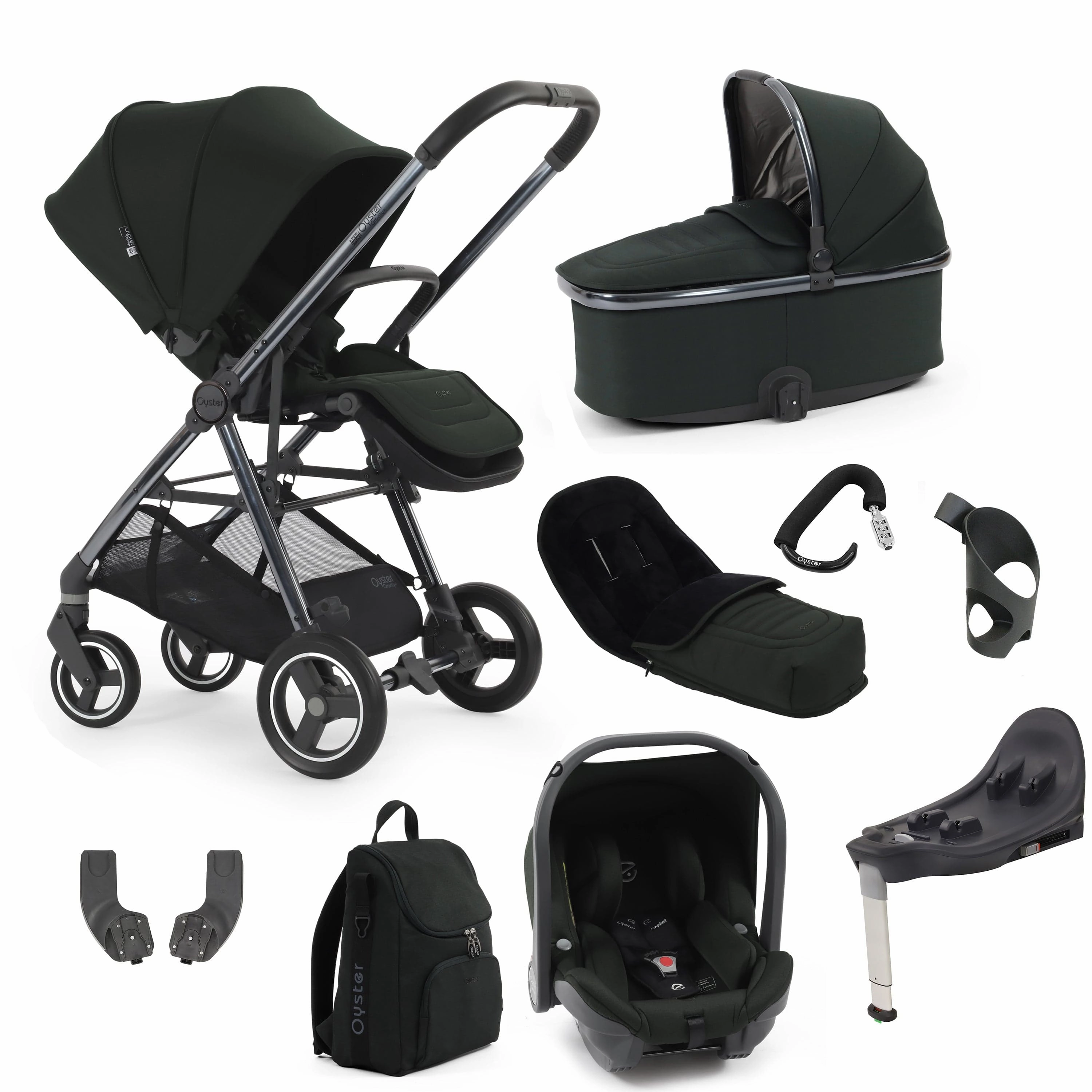 BabyStyle Oyster Gravity  9 Piece Bundle - Black Olive