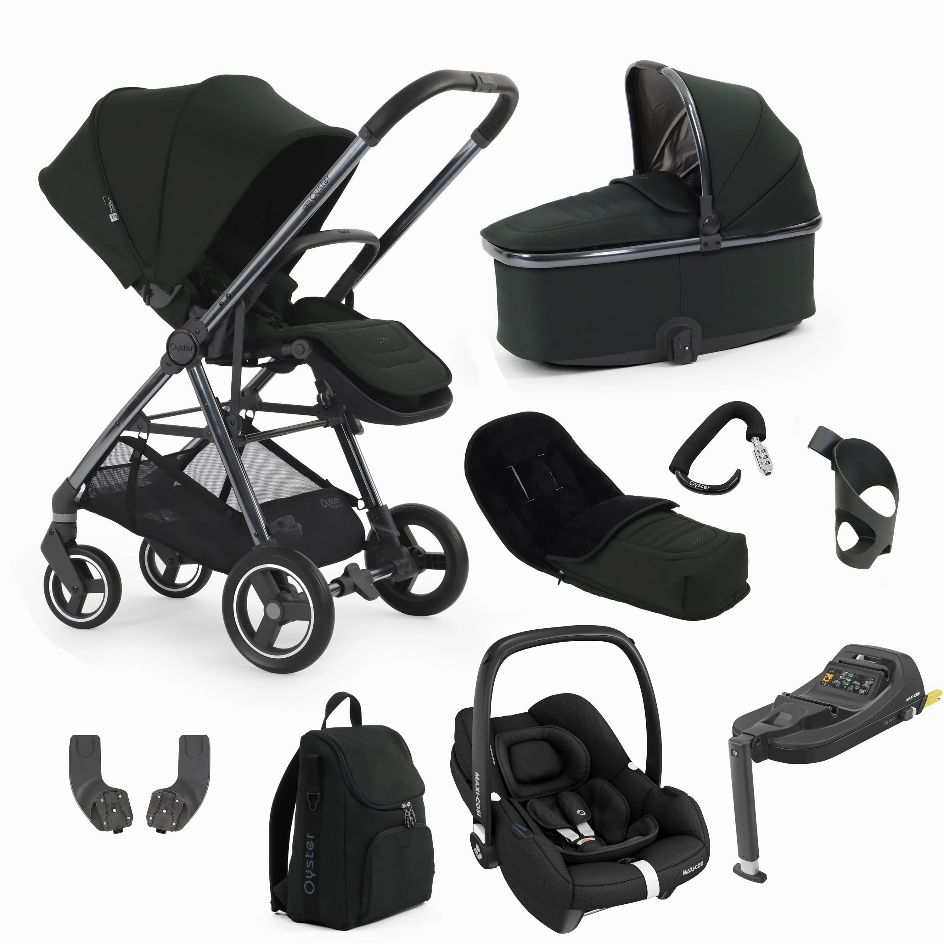 BabyStyle Oyster Gravity  9 Piece Bundle - Black Olive