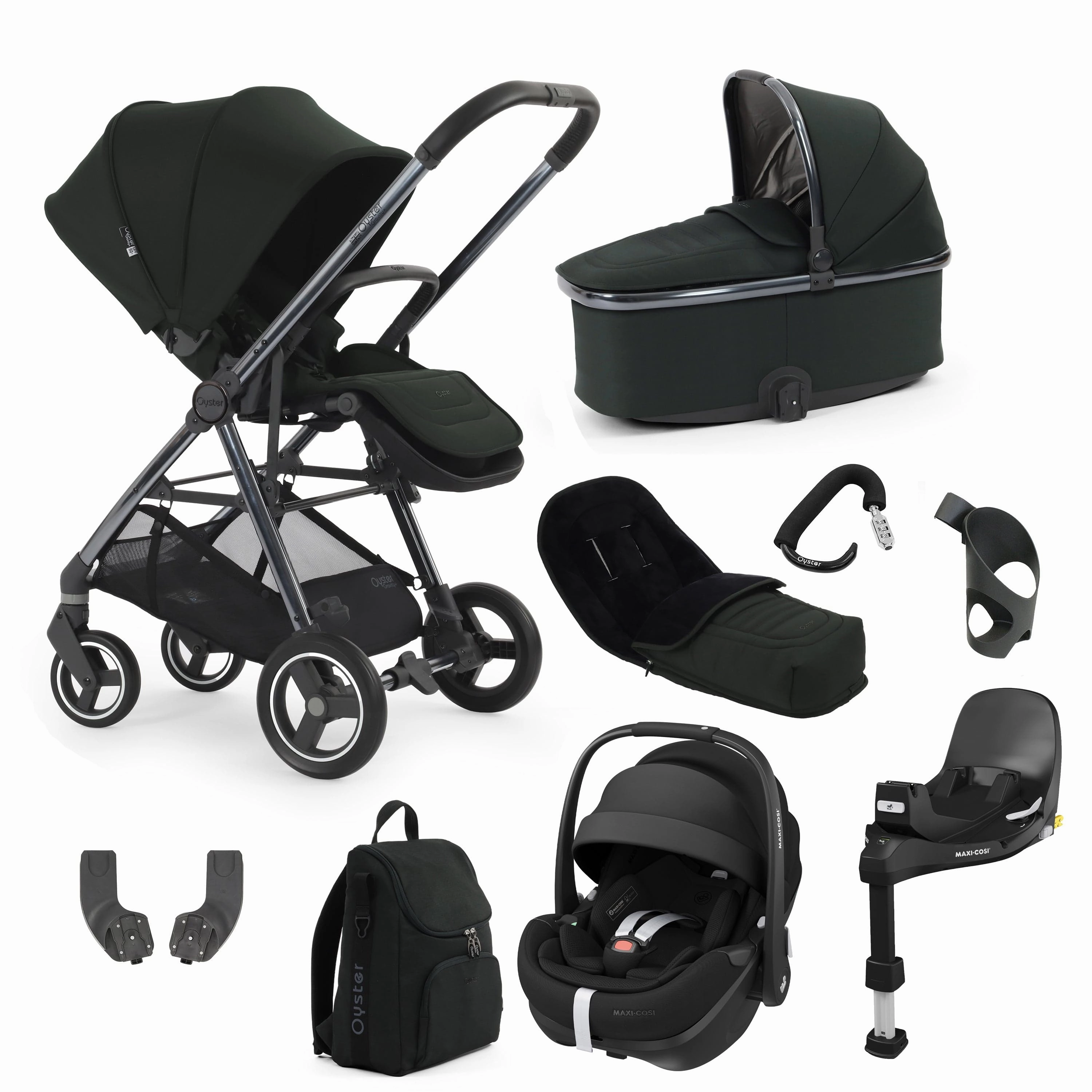 BabyStyle Oyster Gravity  9 Piece Bundle - Black Olive