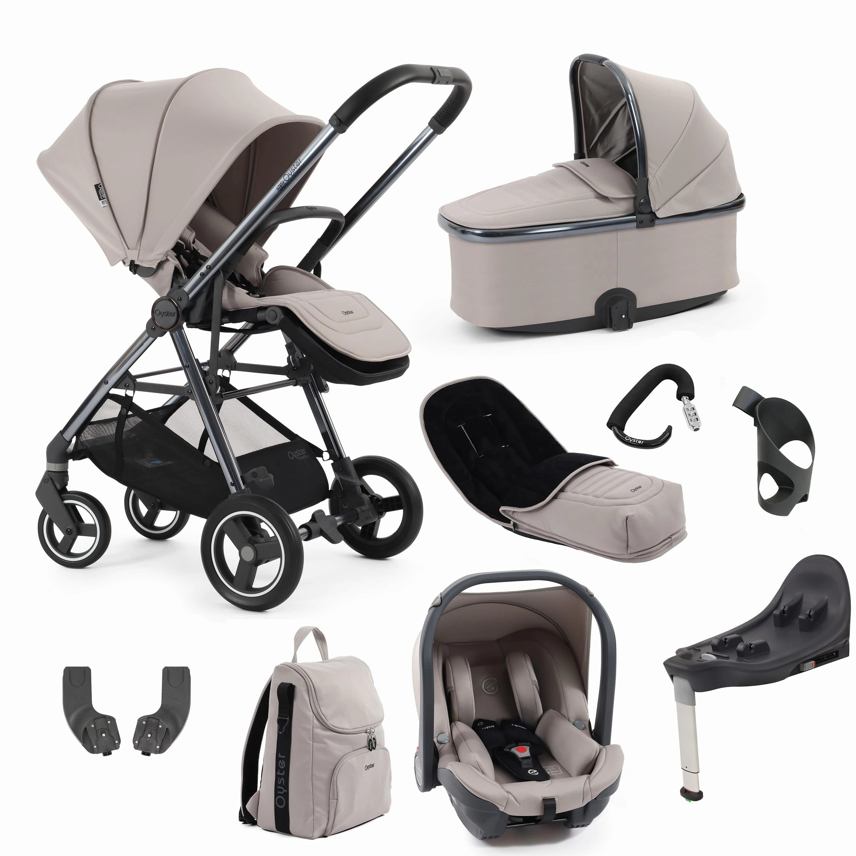 BabyStyle Oyster Gravity  9 Piece Bundle - Stone