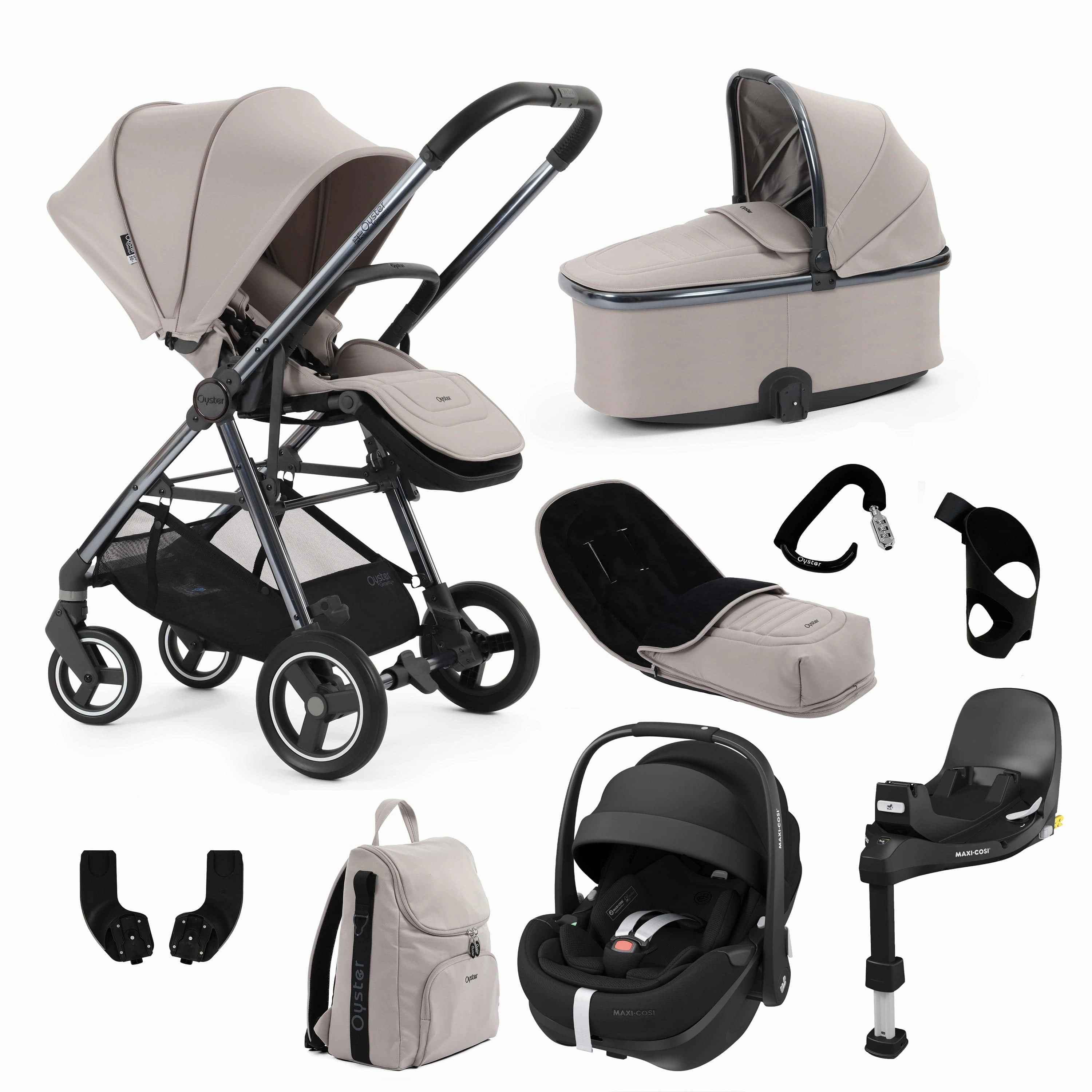 BabyStyle Oyster Gravity  9 Piece Bundle - Stone