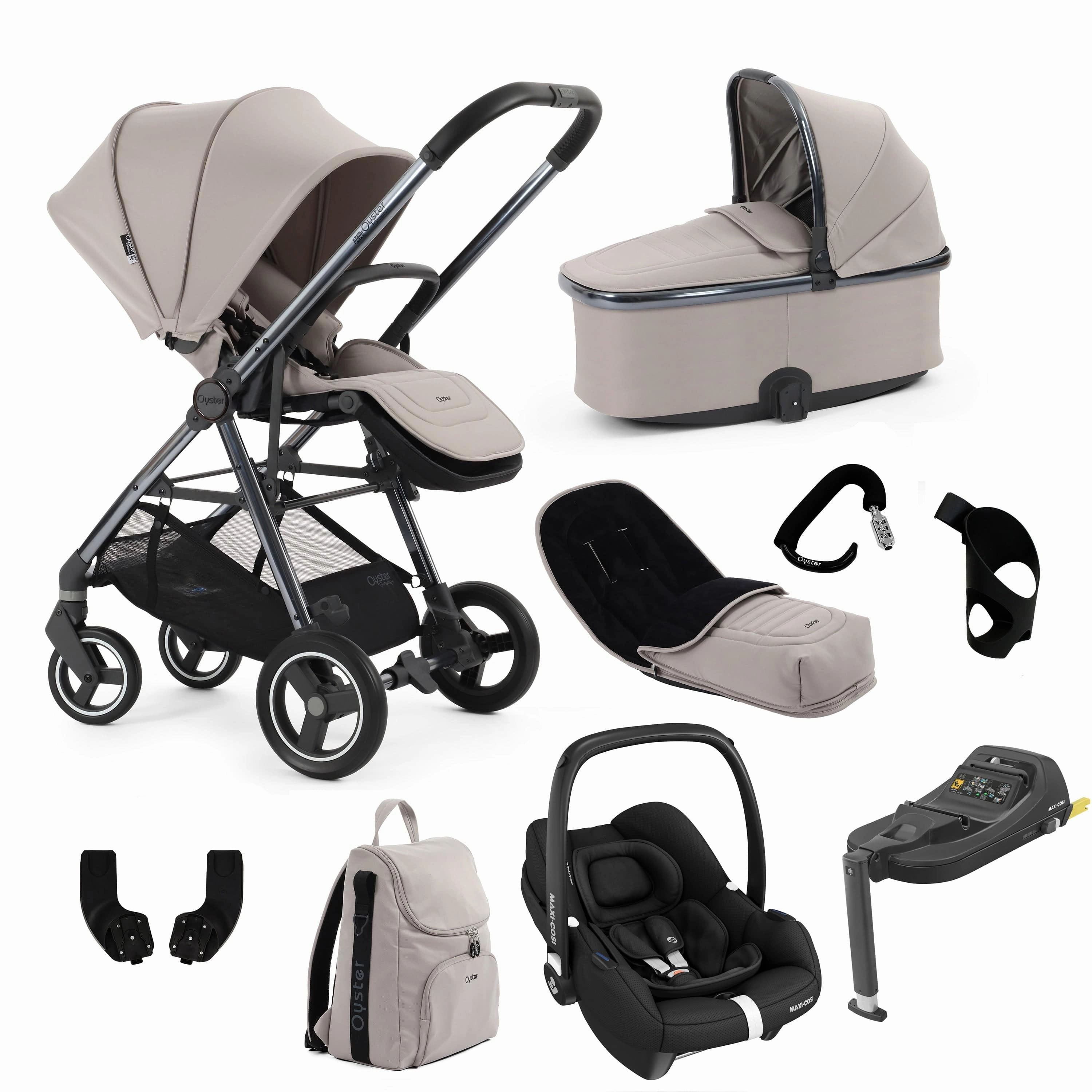 BabyStyle Oyster Gravity  9 Piece Bundle - Stone