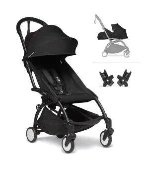 BABYZEN YOYO Compact Travel Stroller Bundle with 0  Newborn Pack And Car Seat Adapters