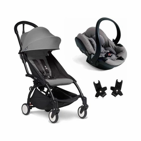 BABYZEN YOYO Travel System - Grey bundle (car seat   fabric pack with frame)