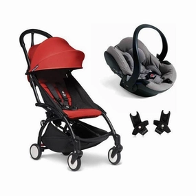 BABYZEN YOYO Travel System - Red bundle (car seat   fabric pack with frame)
