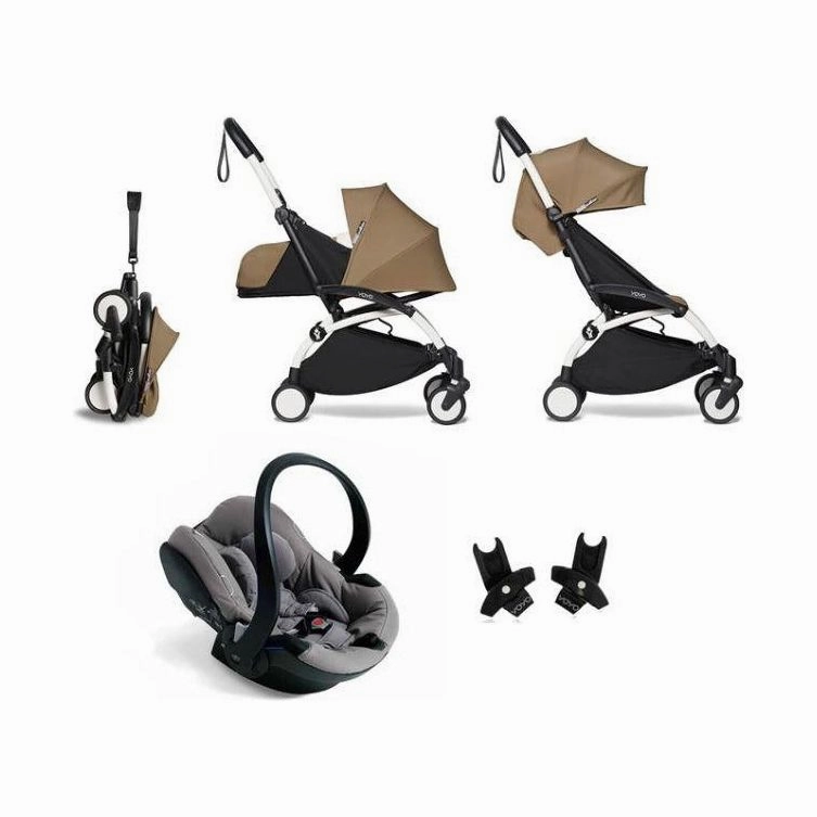 BABYZEN YOYO Travel System - Toffee bundle (car seat   fabric pack with frame)