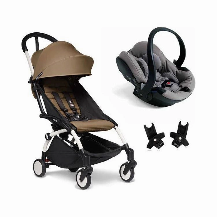 BABYZEN YOYO Travel System - Toffee bundle (car seat   fabric pack with frame)