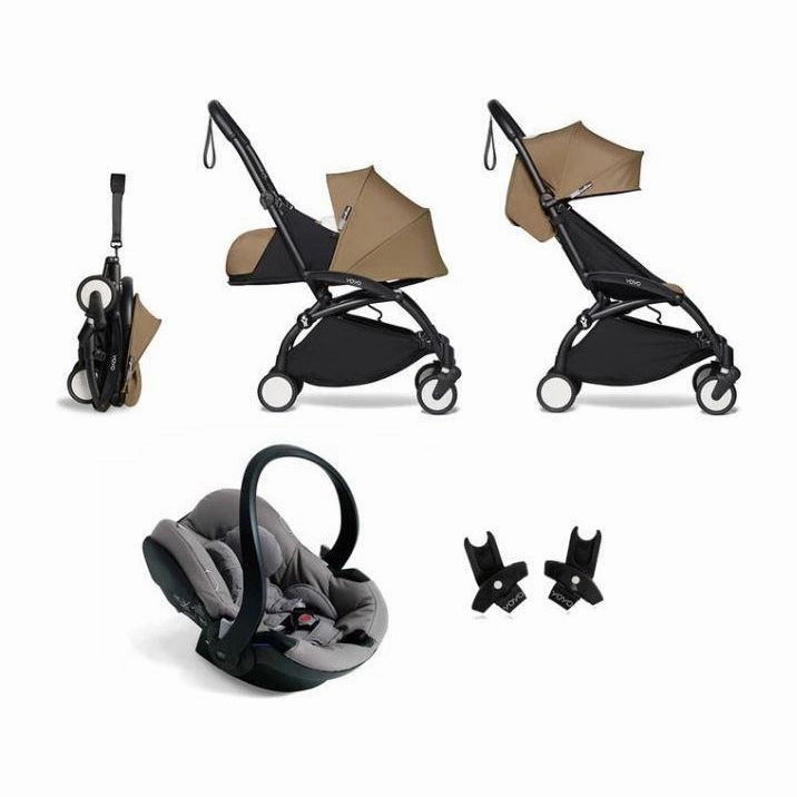 BABYZEN YOYO Travel System - Toffee bundle (car seat   fabric pack with frame)