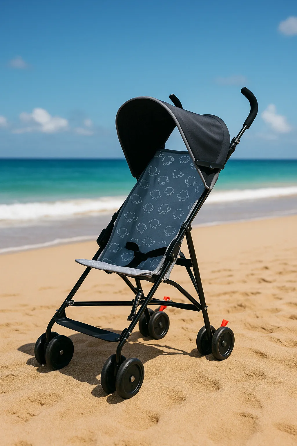 Bily Umbrella Stroller - Grey Elephants