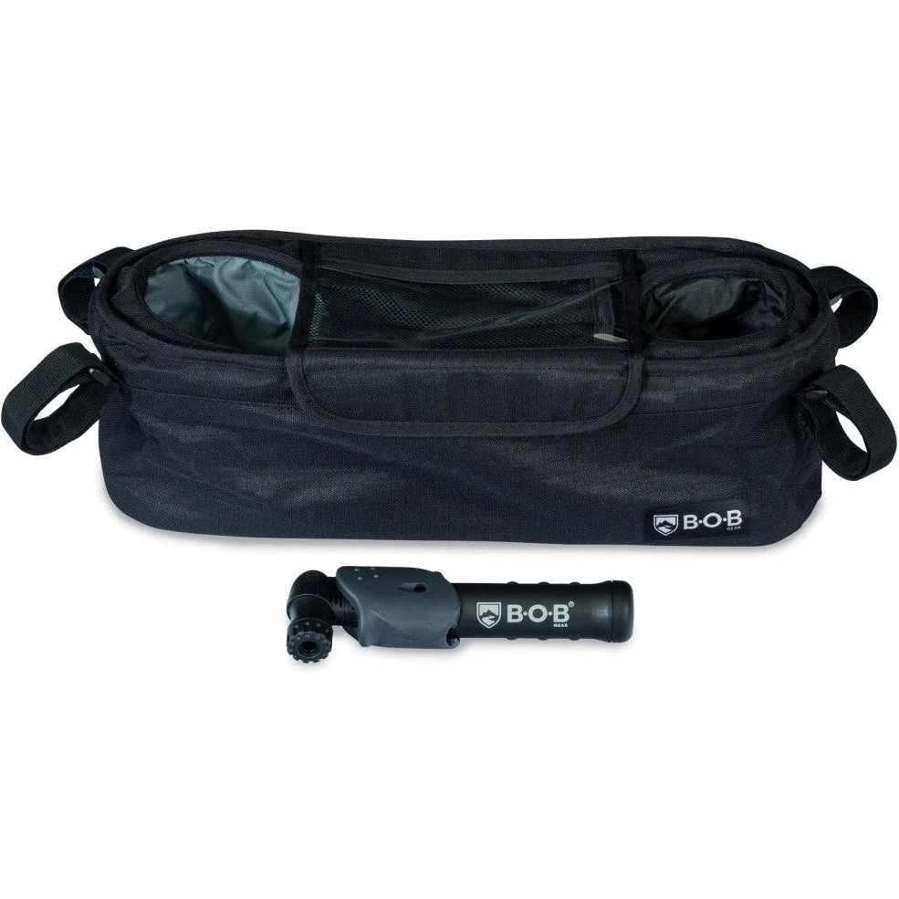 BOB Deluxe Handlebar Console with Tire Pump for Single Jogging Strollers