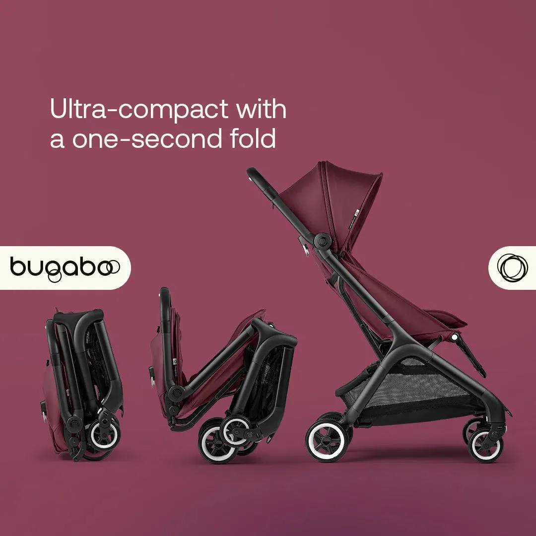 Bugaboo Butterfly Pushchair - Black/Dark Cherry
