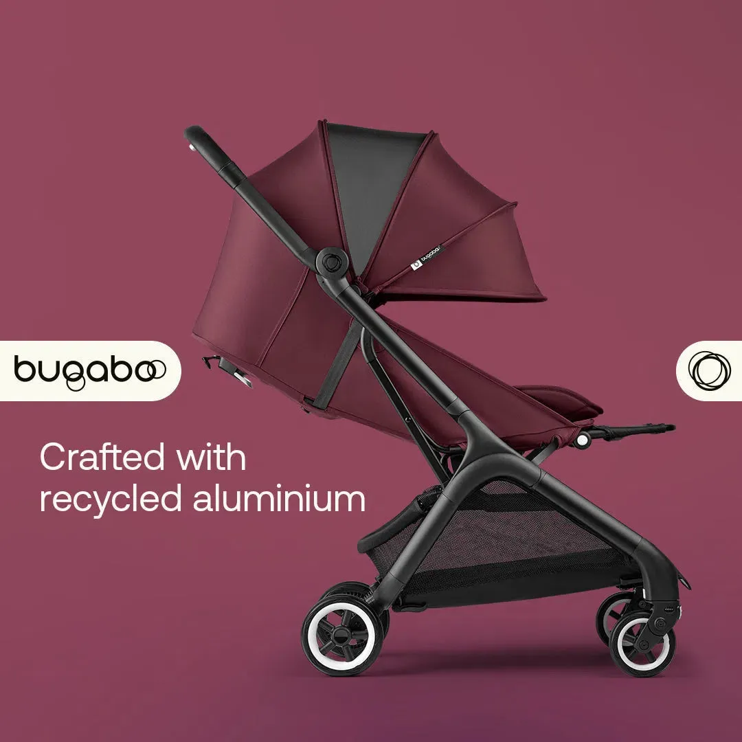 Bugaboo Butterfly Pushchair - Black/Dark Cherry