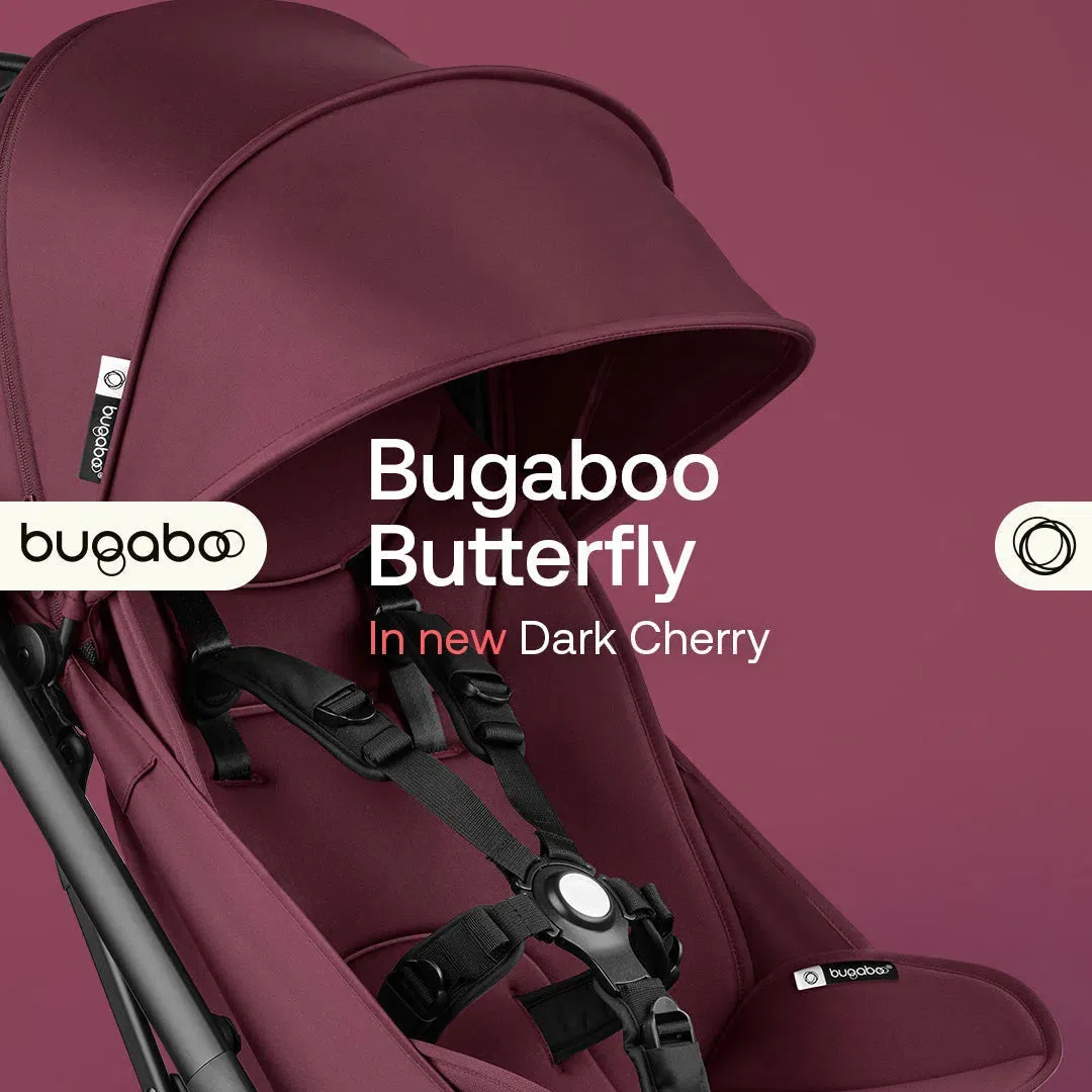 Bugaboo Butterfly Pushchair - Black/Dark Cherry