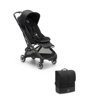 Bugaboo Butterfly Stroller & Bugaboo Butterfly Transport Bag Bundle - Midnight Black