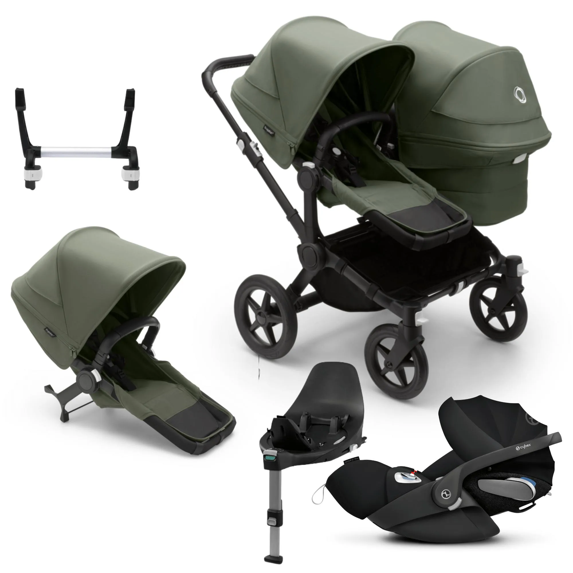 Bugaboo, Donkey 5 Duo Complete Travel Bundle w/ Cloud T