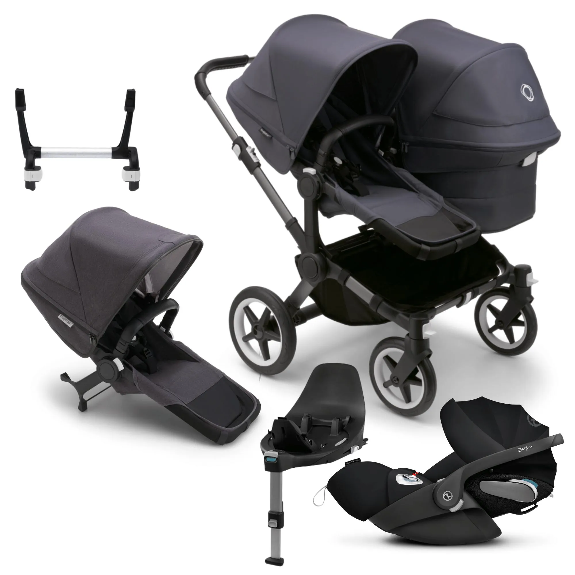 Bugaboo, Donkey 5 Duo Complete Travel Bundle w/ Cloud T