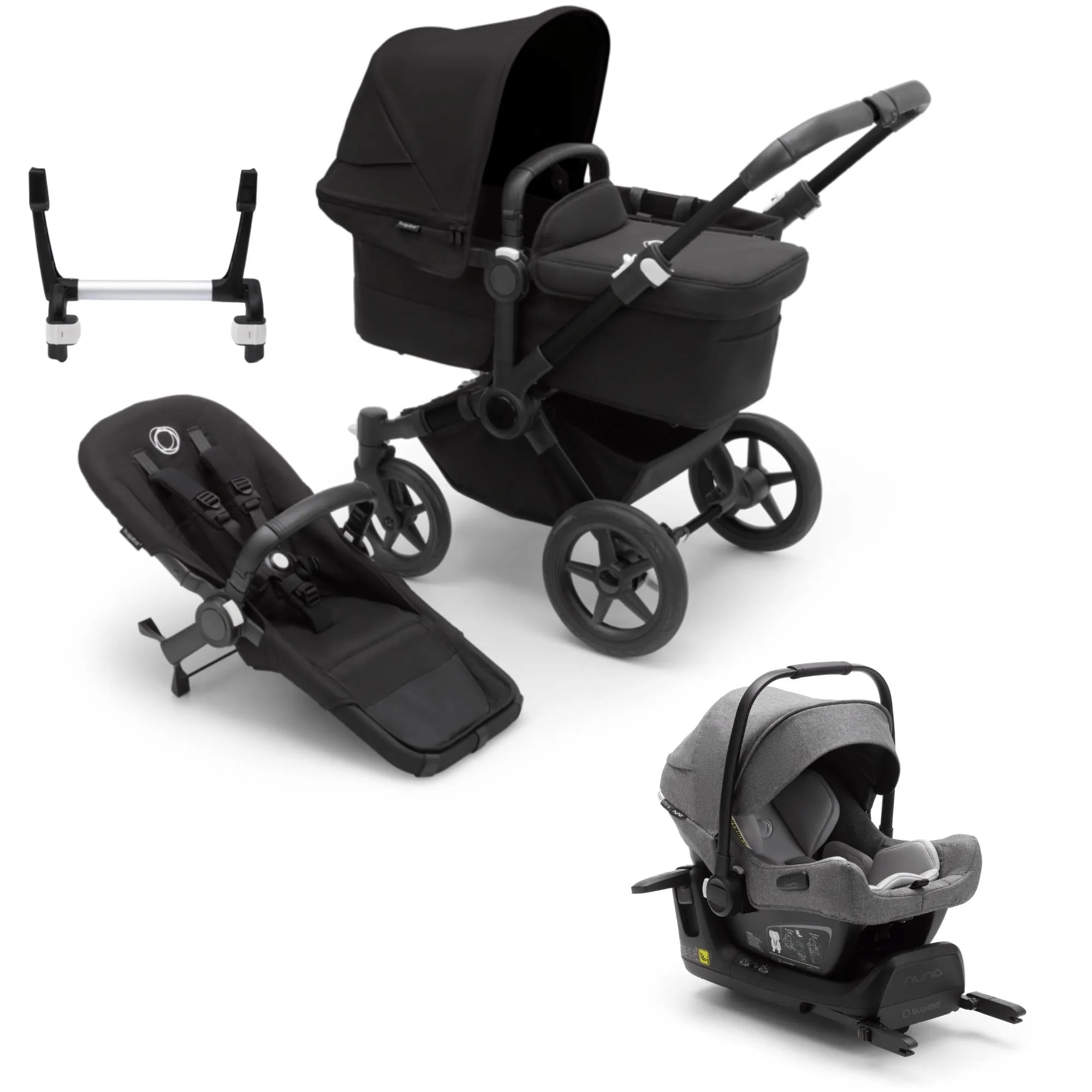 Bugaboo, Donkey 5 Duo Ultimate Newborn Bundle with Turtle Air