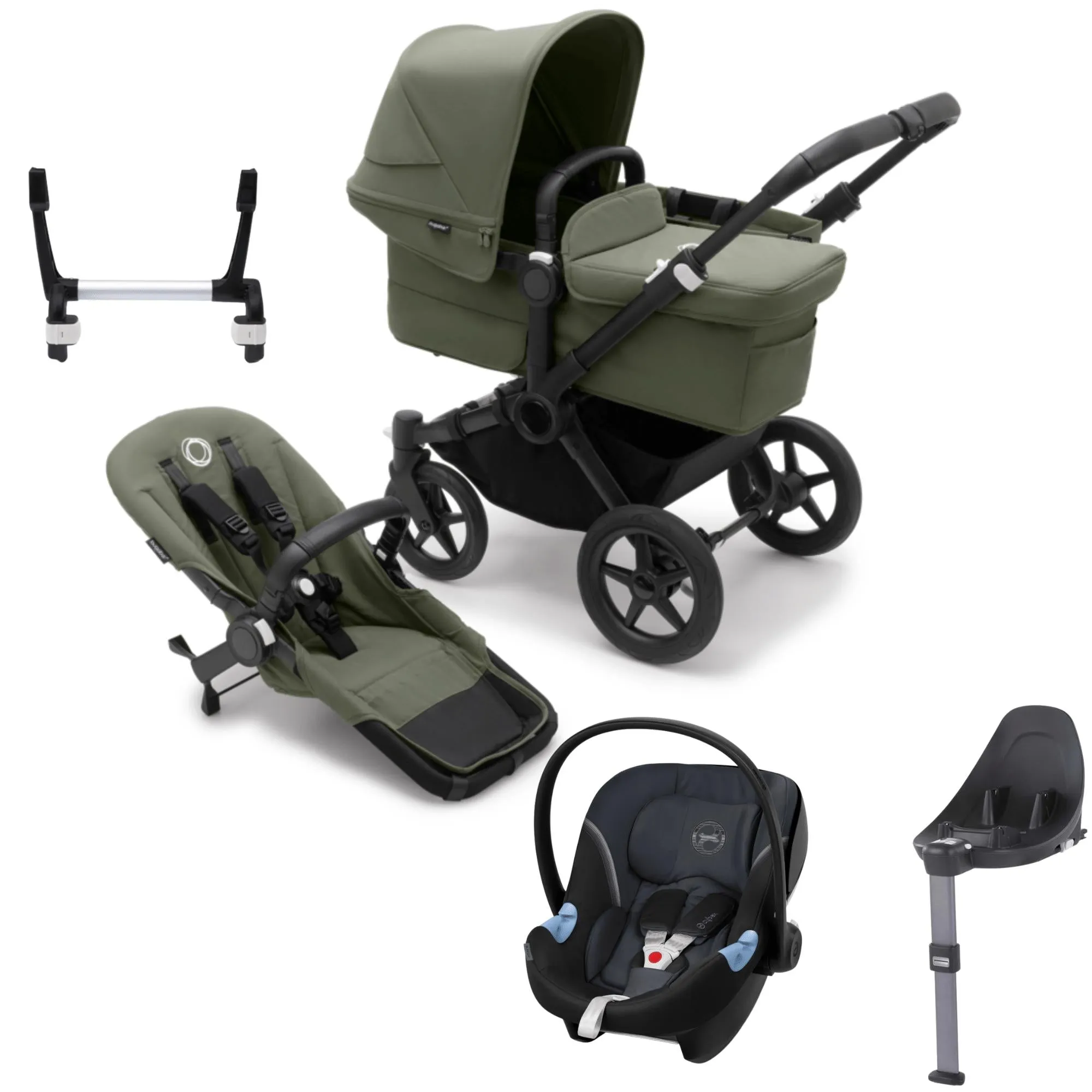 Bugaboo, Donkey 5 Mono Complete Travel Bundle w/ Aton B2