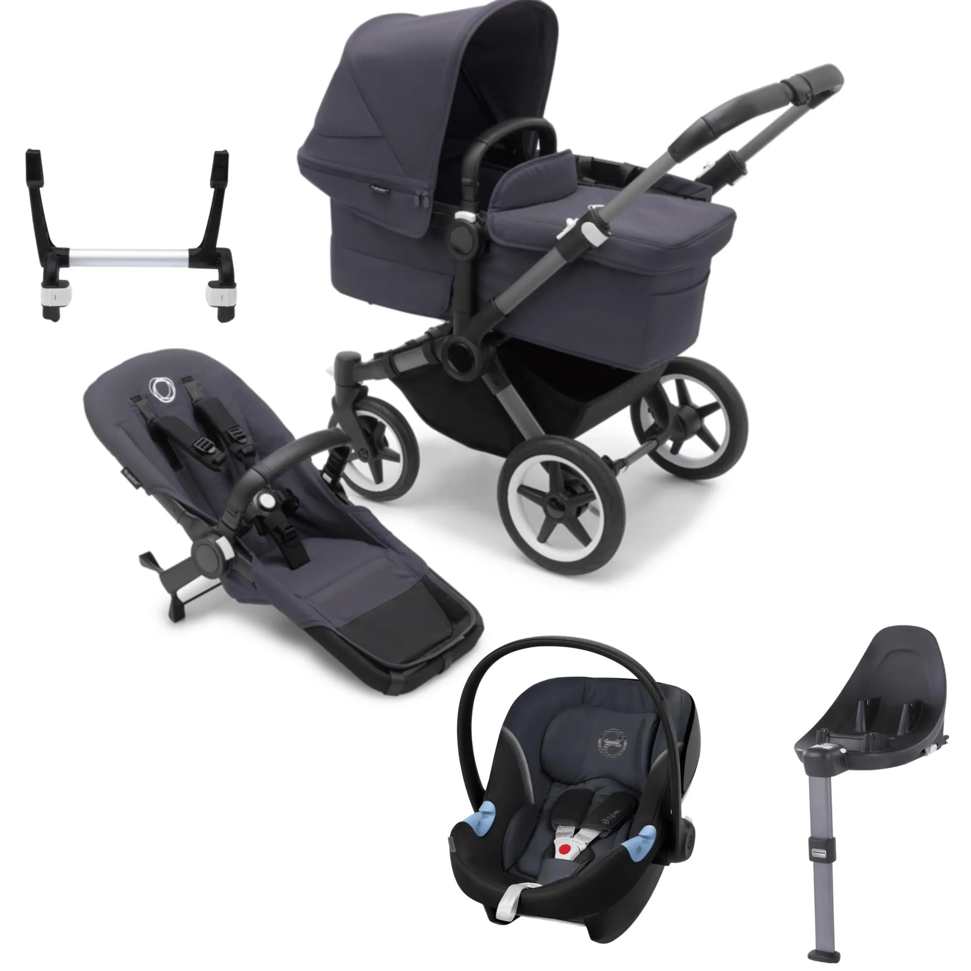 Bugaboo, Donkey 5 Mono Complete Travel Bundle w/ Aton B2