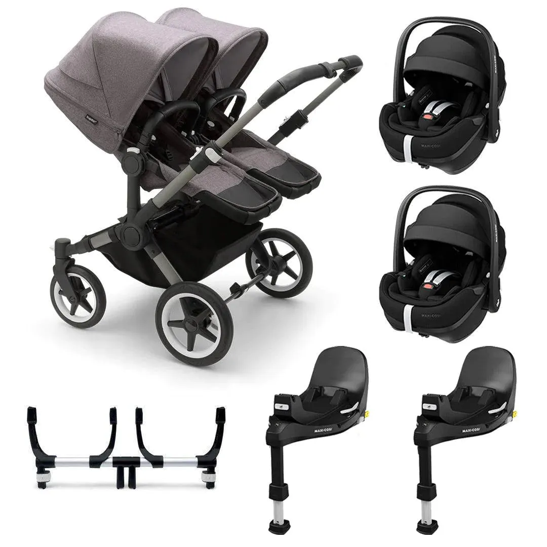 Bugaboo Donkey 5 Twin Complete - Grey Melange