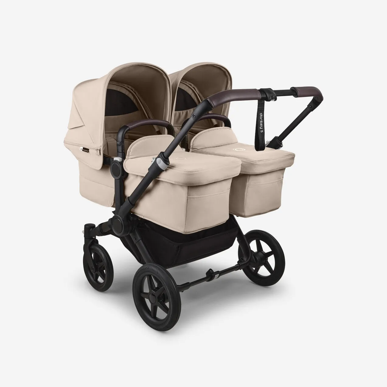 Bugaboo, Donkey 5 Twin Ultimate Newborn Bundle with Turtle Air