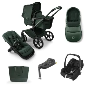 Bugaboo Fox 5 Cabriofix i-Size Travel System, Noir Limited Edition - Midnight Green