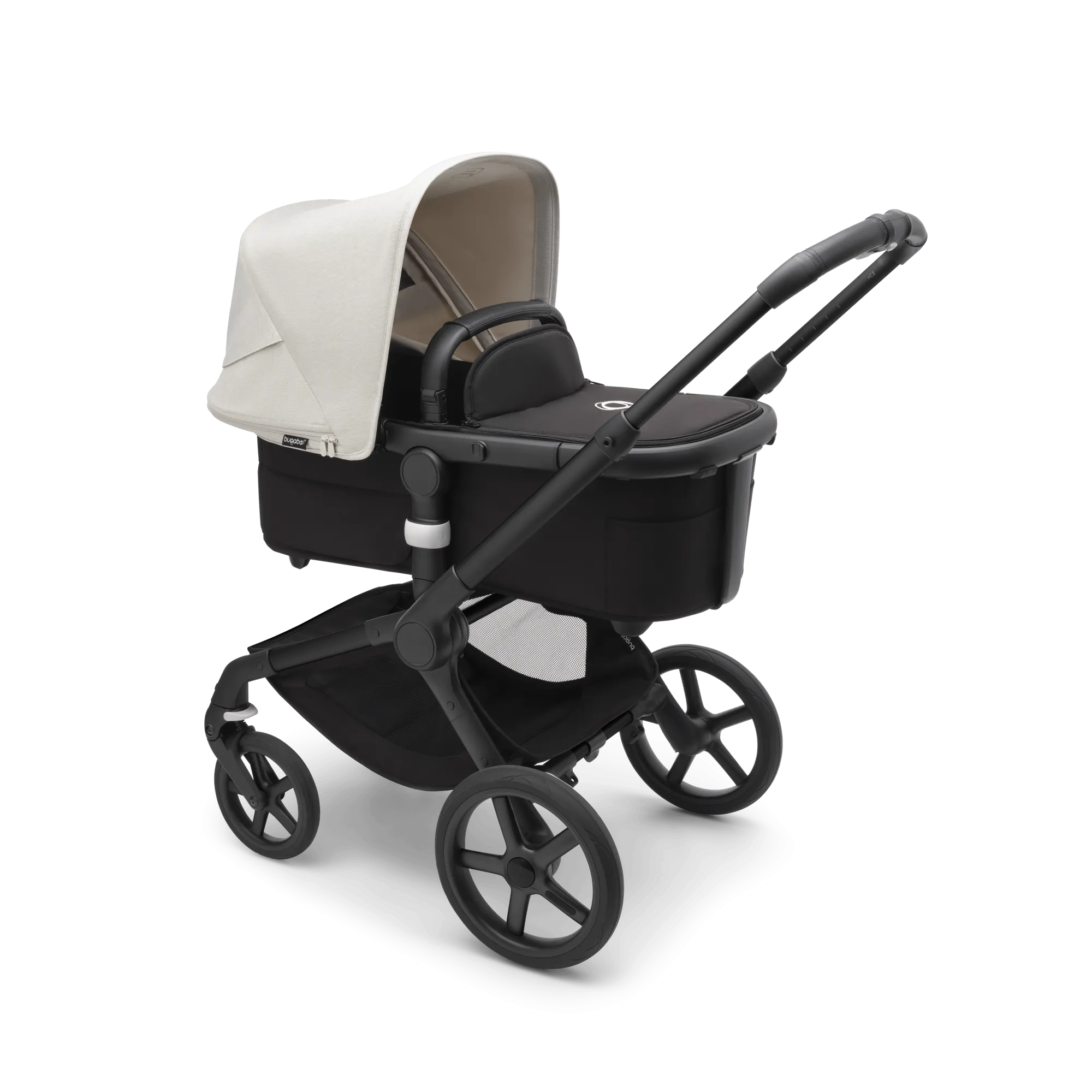 Bugaboo Fox 5, Cloud T and Base Travel System - Black/Midnight Black/Misty White