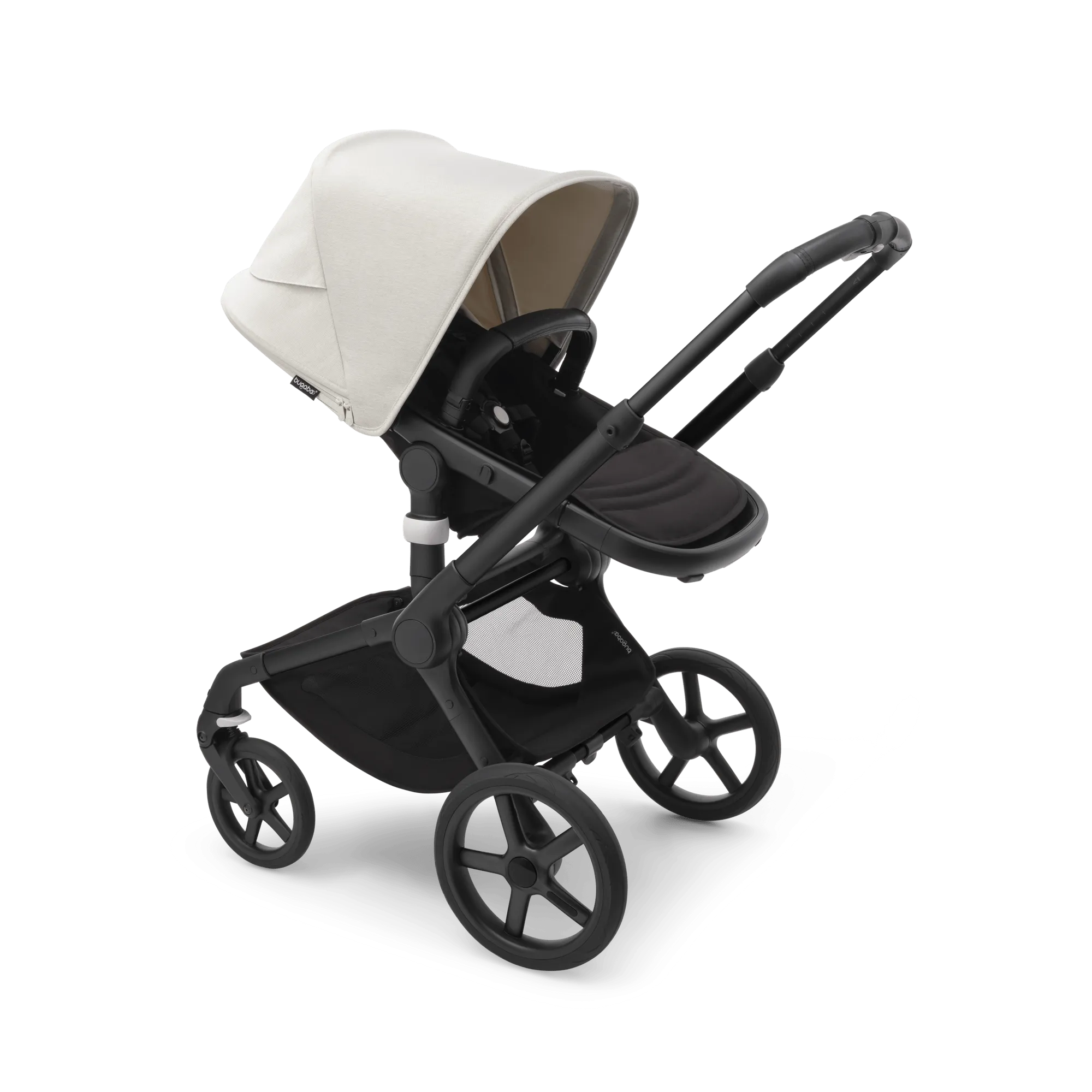 Bugaboo Fox 5, Cloud T and Base Travel System - Black/Midnight Black/Misty White