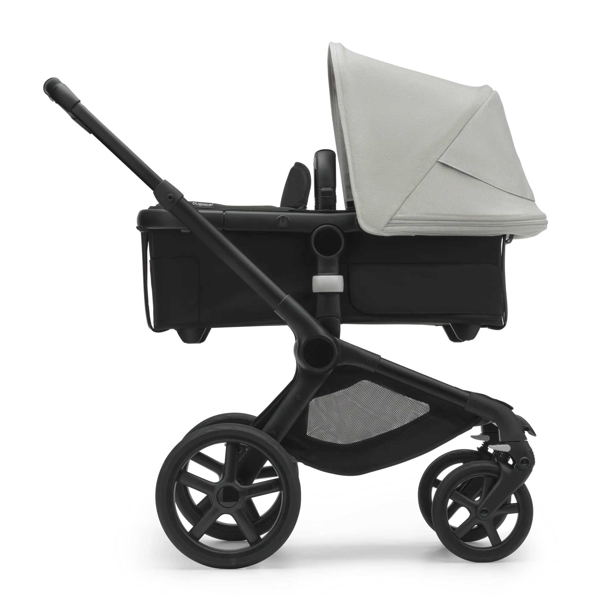 Bugaboo Fox 5, Cloud T and Base Travel System - Black/Midnight Black/Misty White