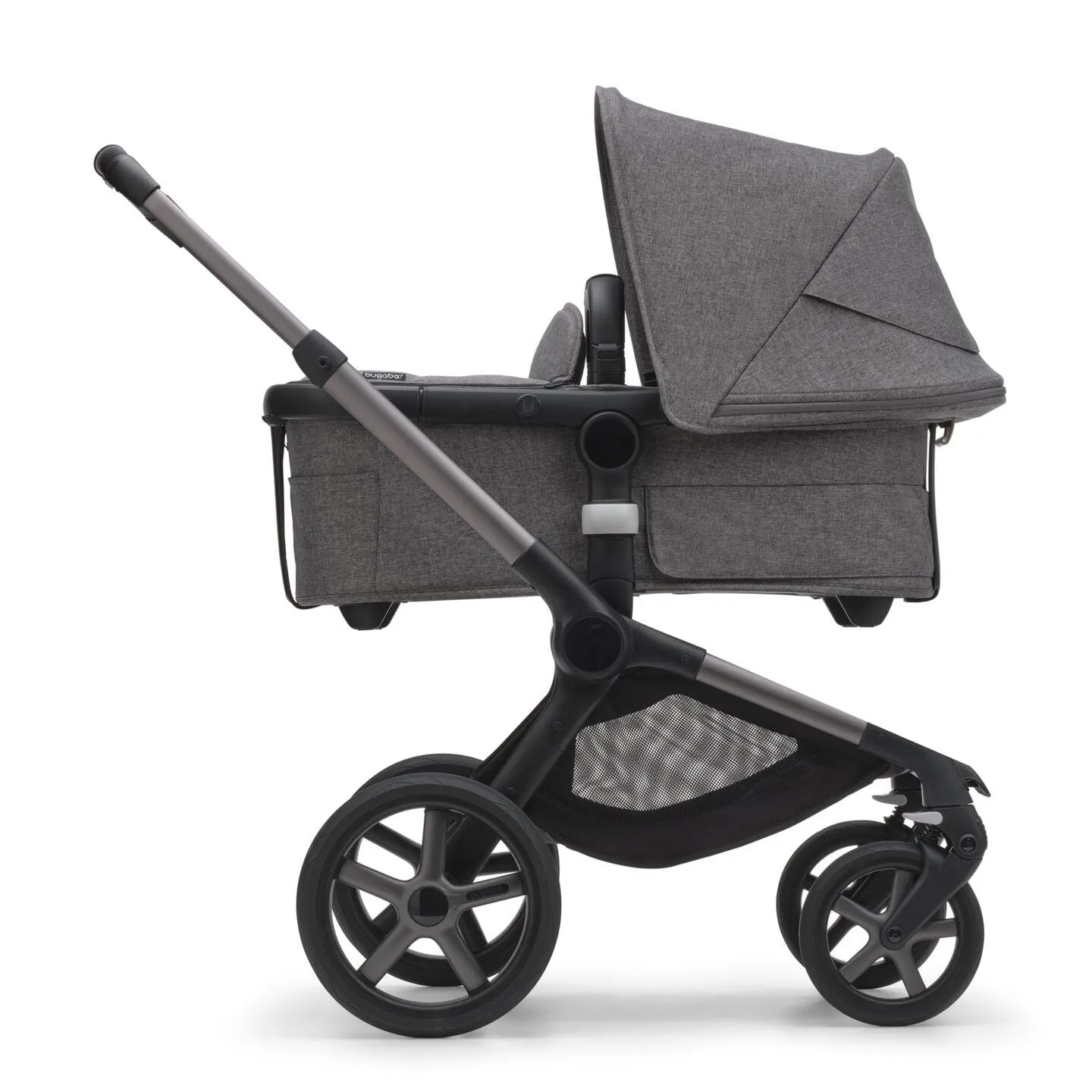 Bugaboo Fox 5, Cloud T and Base Travel System - Graphite/Grey Melange