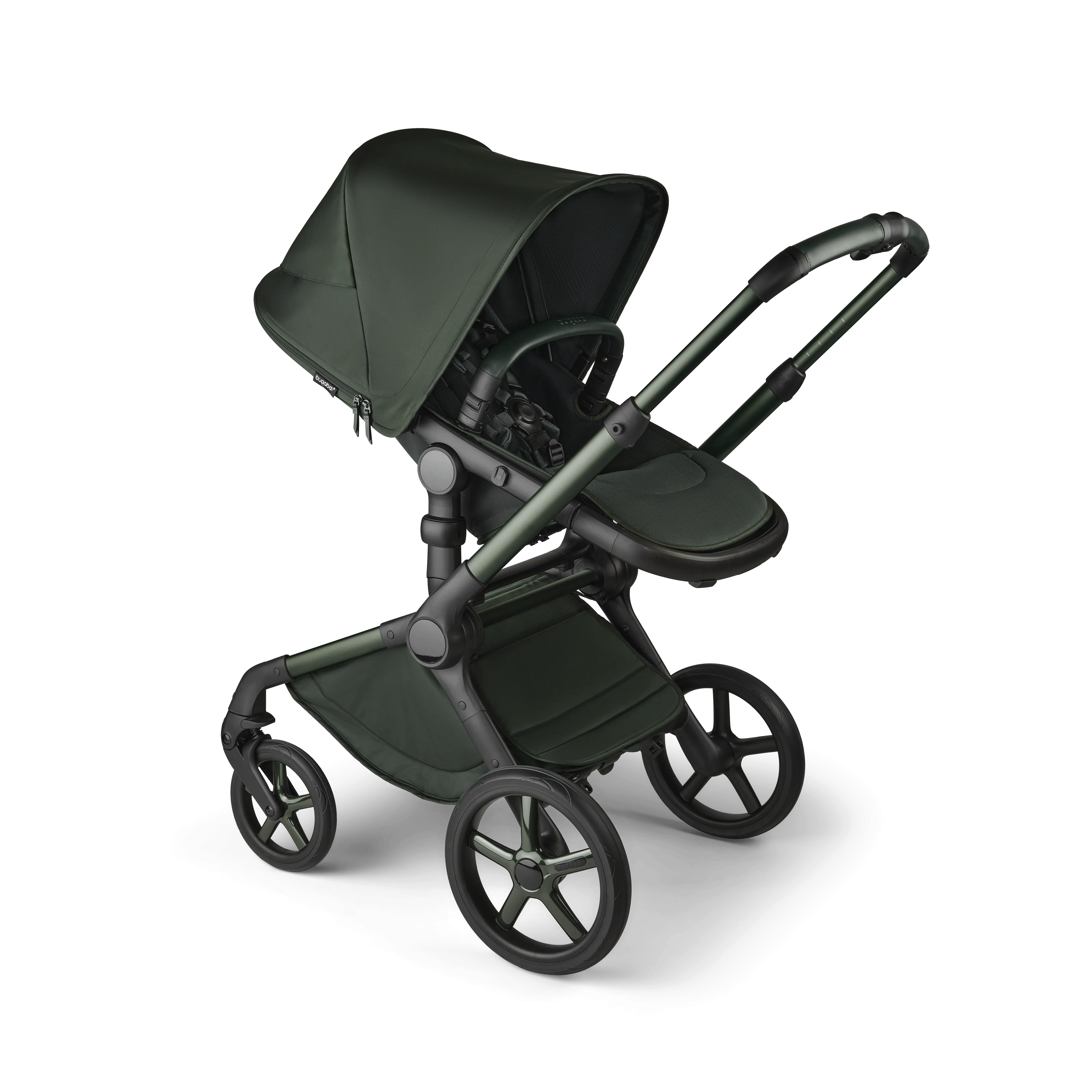 Bugaboo Fox 5 Cloud T Travel System, Noir Limited Edition - Midnight Green