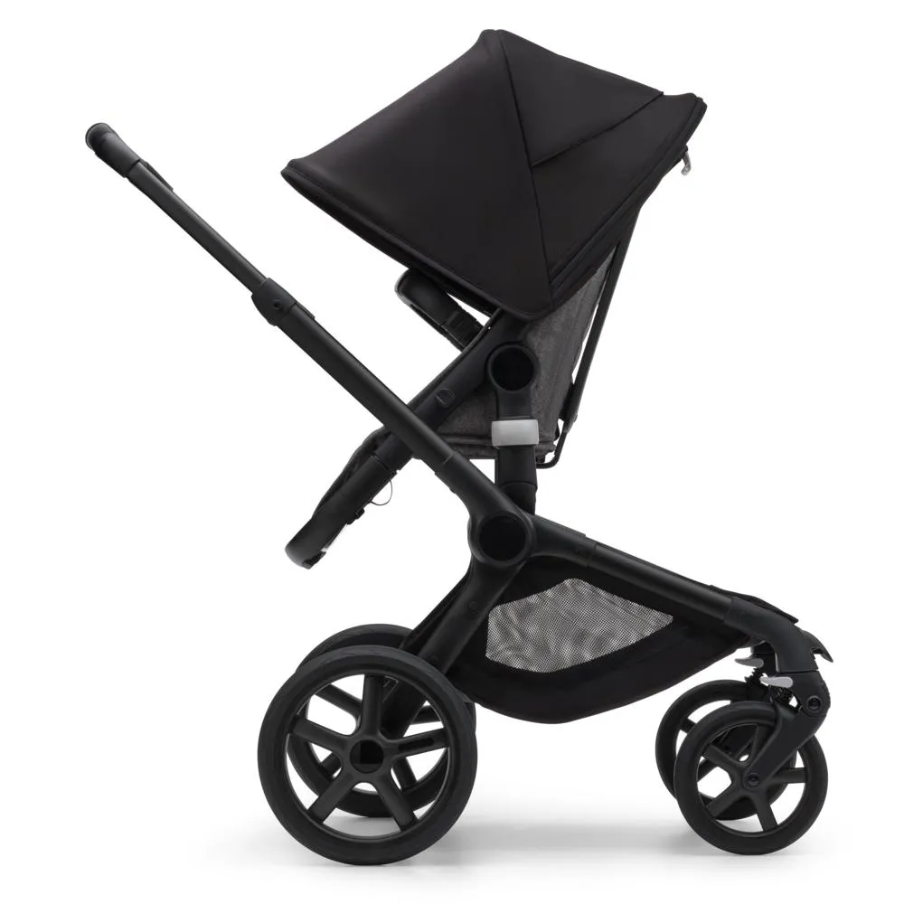 Bugaboo, Fox 5 Complete Travel Bundle w/ Cloud T, Black/Grey Melange
