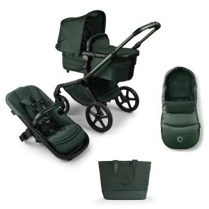 Bugaboo Fox 5 Essential Bundle, Noir Limited Edition - Midnight Green