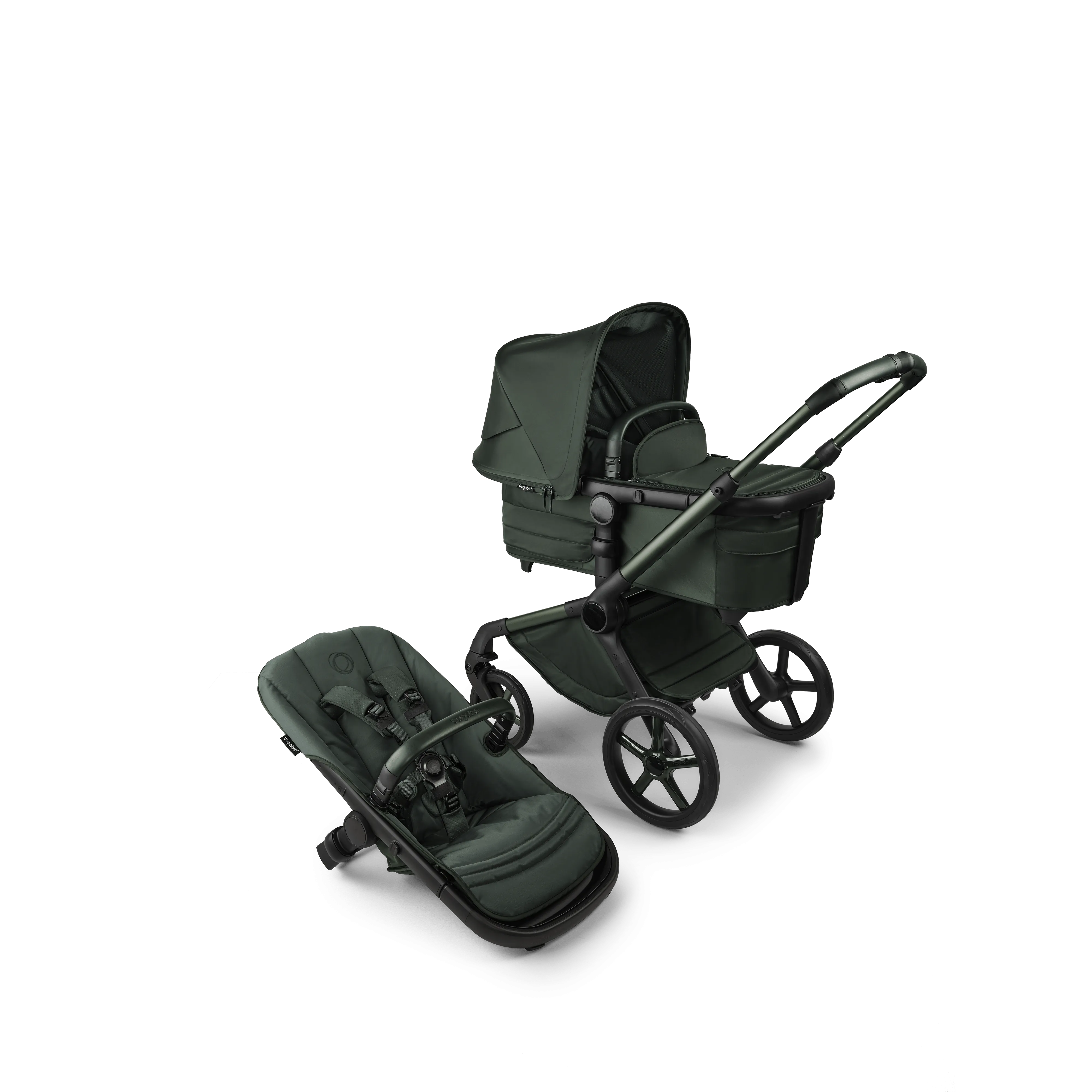 Bugaboo Fox 5 Essential Bundle, Noir Limited Edition - Midnight Green