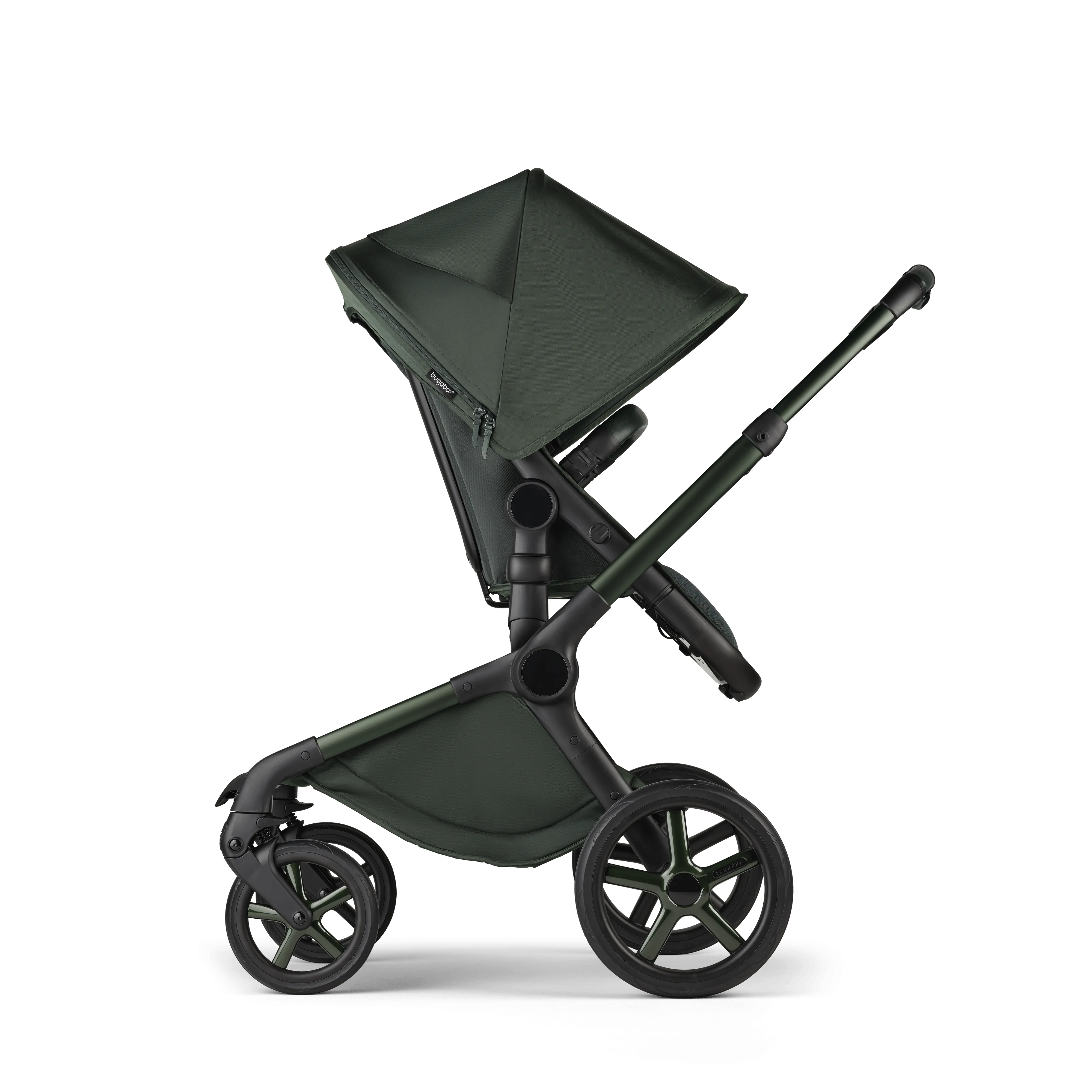 Bugaboo Fox 5 Pebble 360 PRO 2 Travel System, Noir Limited Edition - Midnight Green