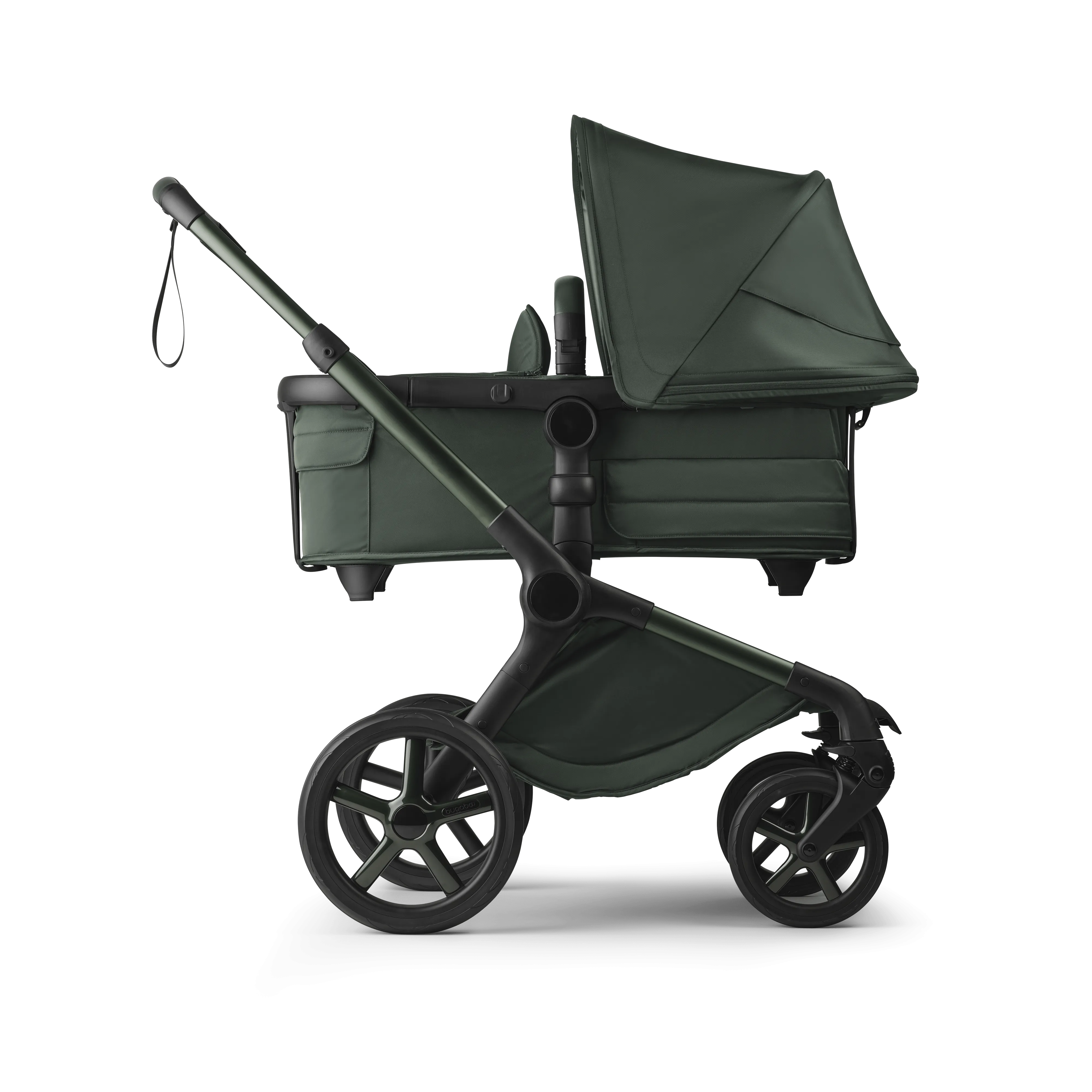Bugaboo Fox 5 Pebble 360 PRO 2 Travel System, Noir Limited Edition - Midnight Green