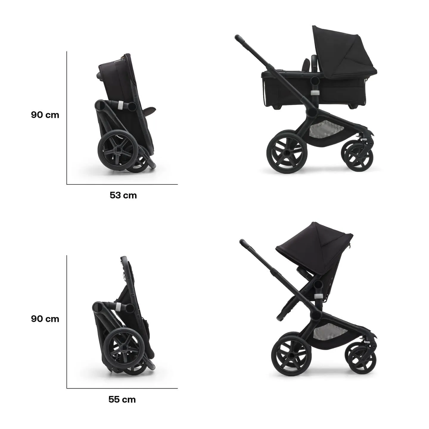 Bugaboo Fox 5, Pebble 360 PRO 2 Ultimate Travel System - Black