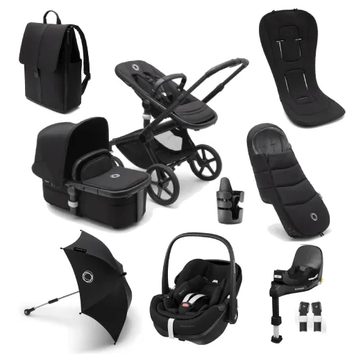 Bugaboo Fox 5, Pebble 360 PRO 2 Ultimate Travel System - Black