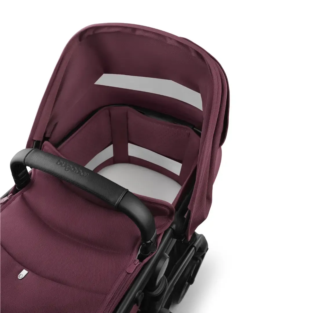 Bugaboo Fox 5 Renew Carrycot And Seat Pushchair - Dark Cherry