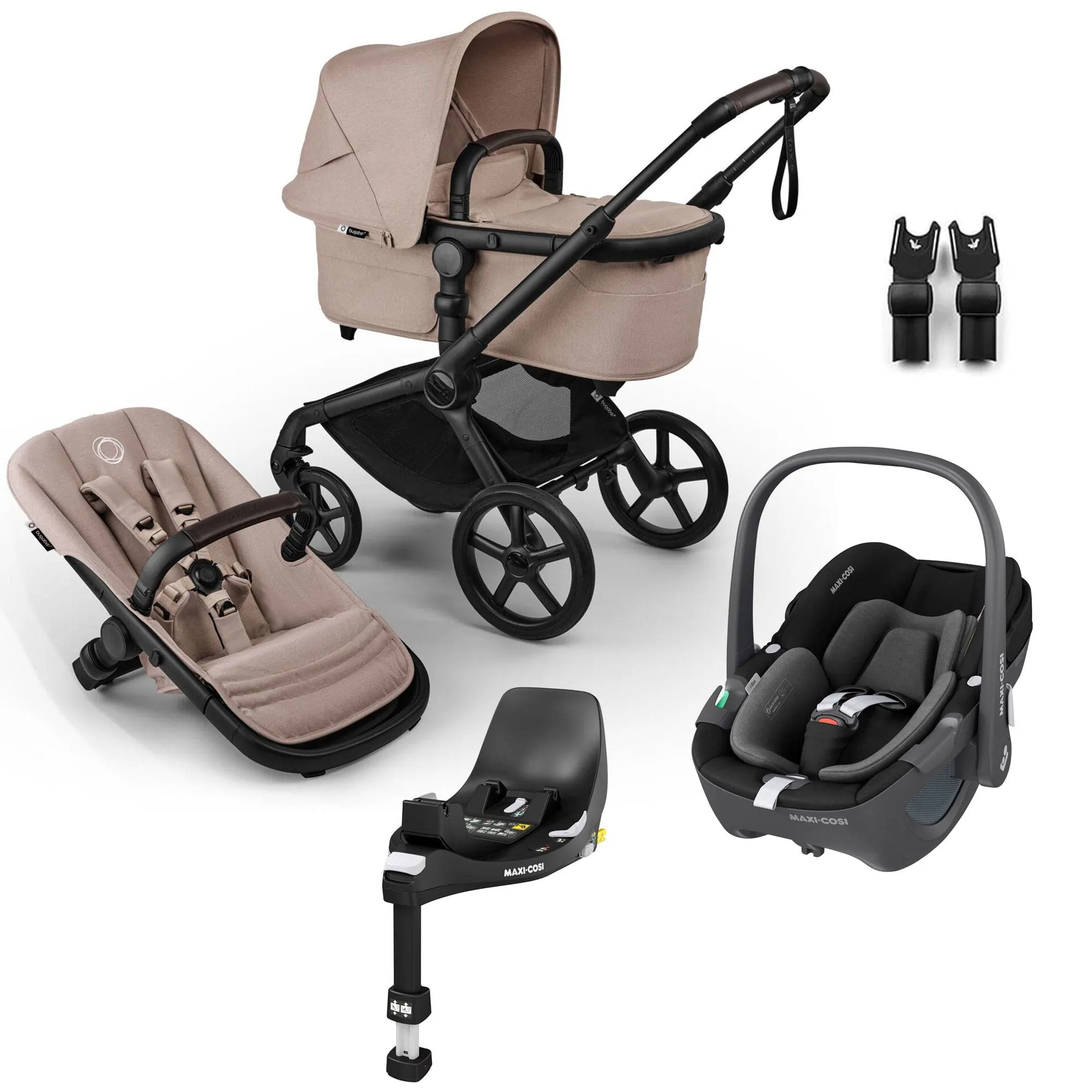 Bugaboo Fox 5 Renew Maxi-Cosi Travel System - Desert Taupe