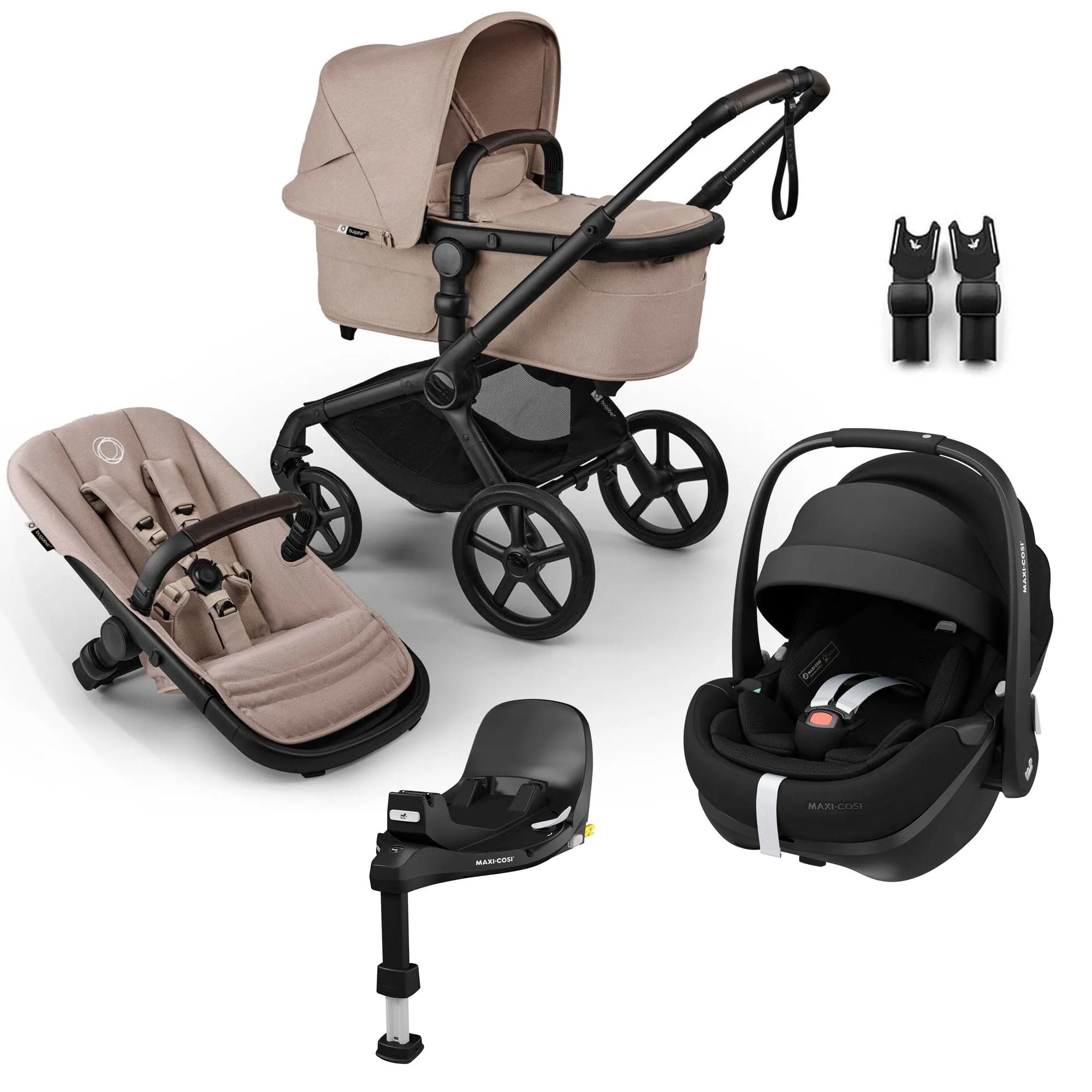 Bugaboo Fox 5 Renew Maxi-Cosi Travel System - Desert Taupe