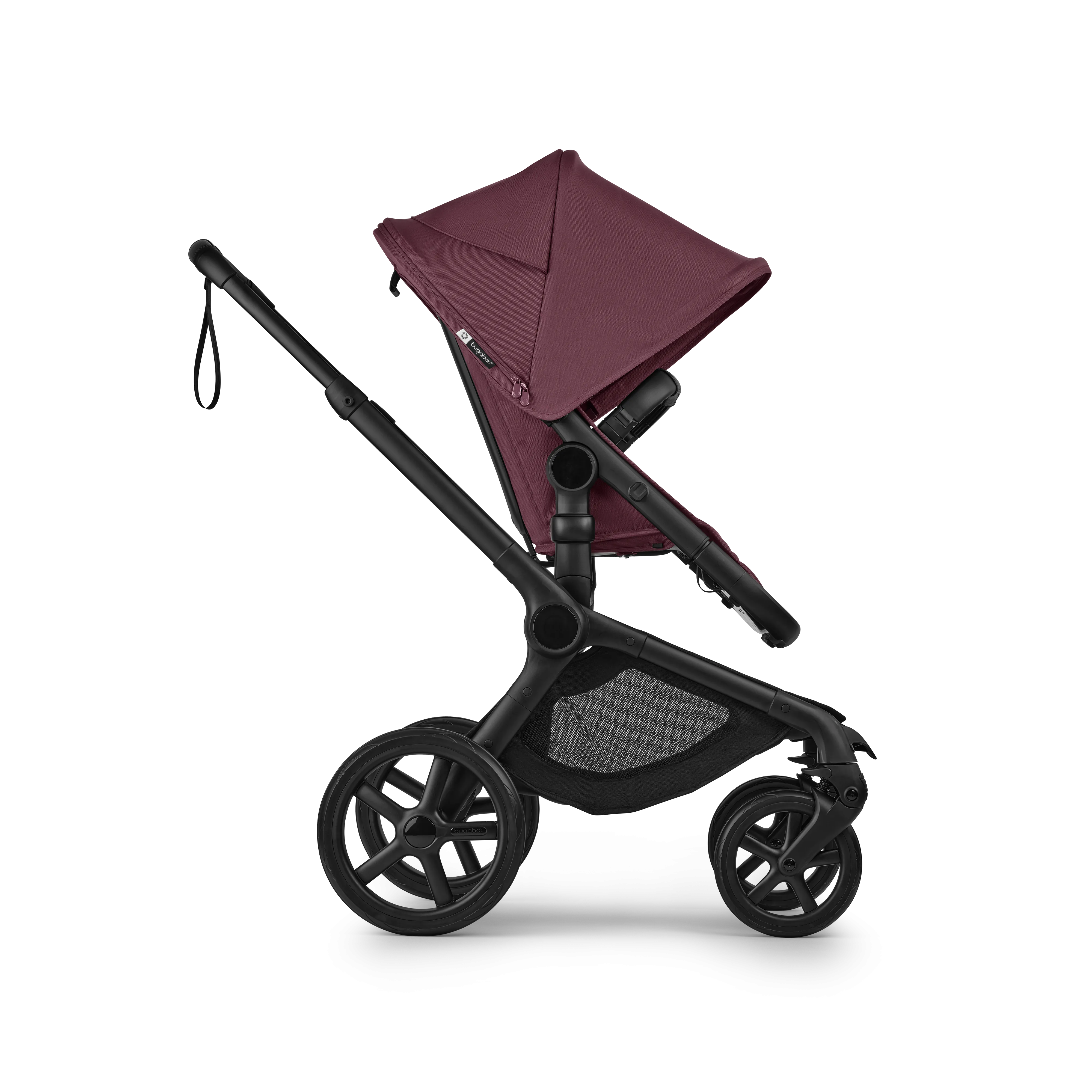 Bugaboo, Fox 5 Renew Travel System with Cybex Cloud T, Black/Dark Cherry