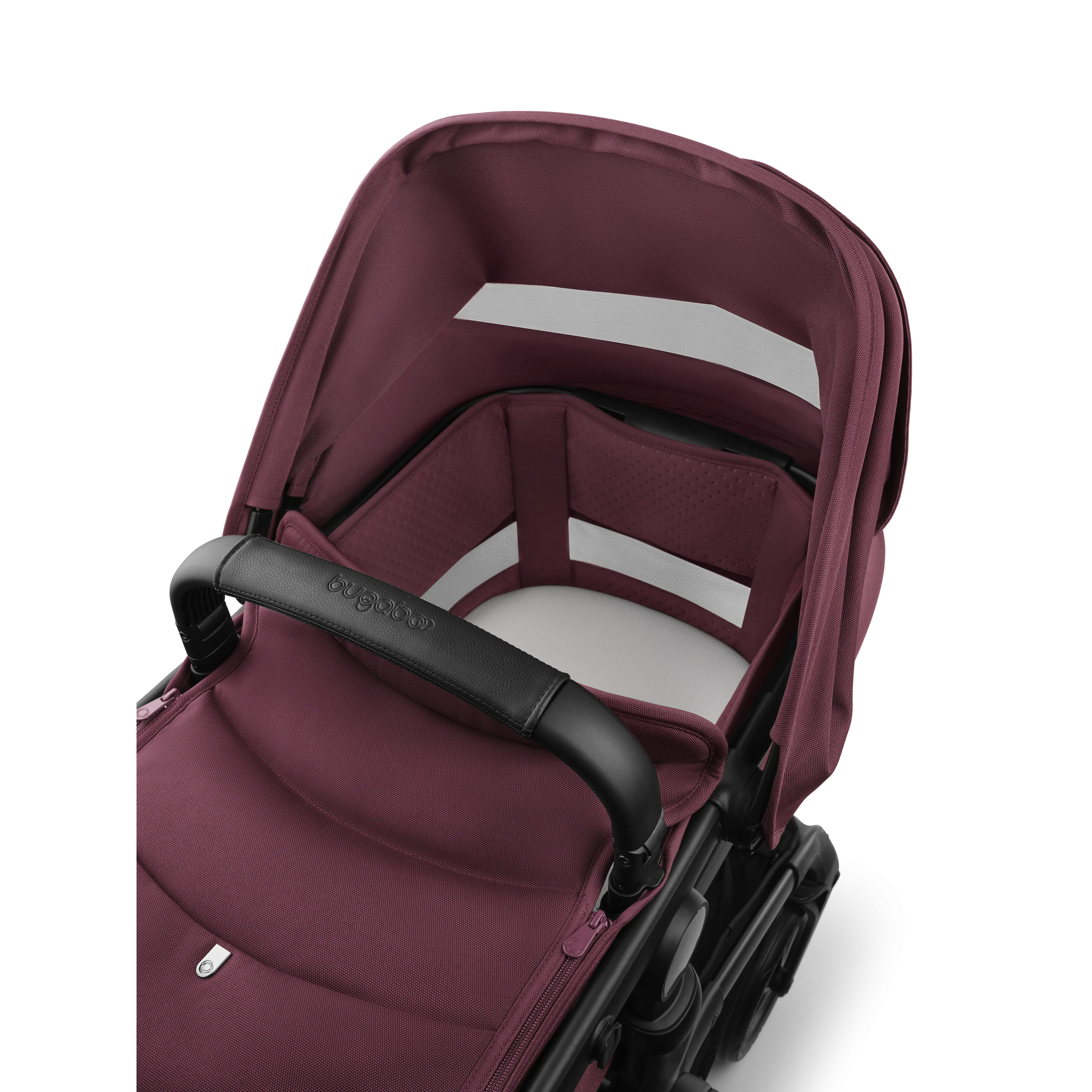 Bugaboo, Fox 5 Renew Travel System with Cybex Cloud T, Black/Dark Cherry
