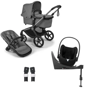 Bugaboo, Fox 5 Renew Travel System with Cybex Cloud T, Graphite/Moon Grey