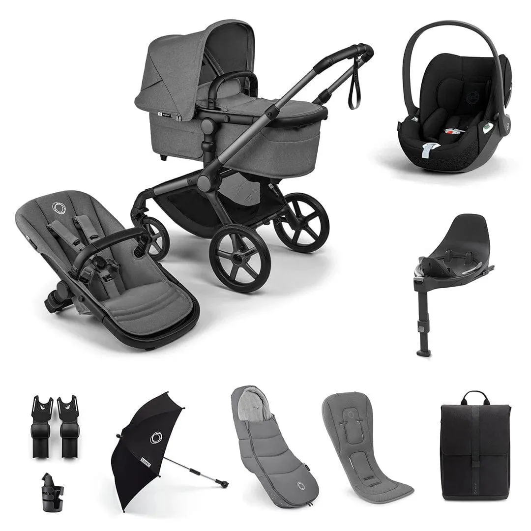 Bugaboo Fox 5 Renew Ultimate Cybex Bundle - Moon Grey