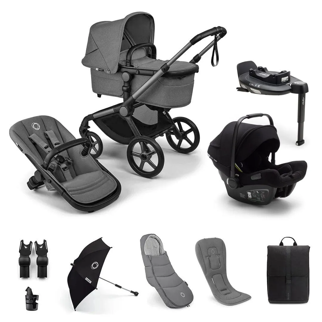Bugaboo Fox 5 Renew Ultimate Newborn Bundle - Moon Grey