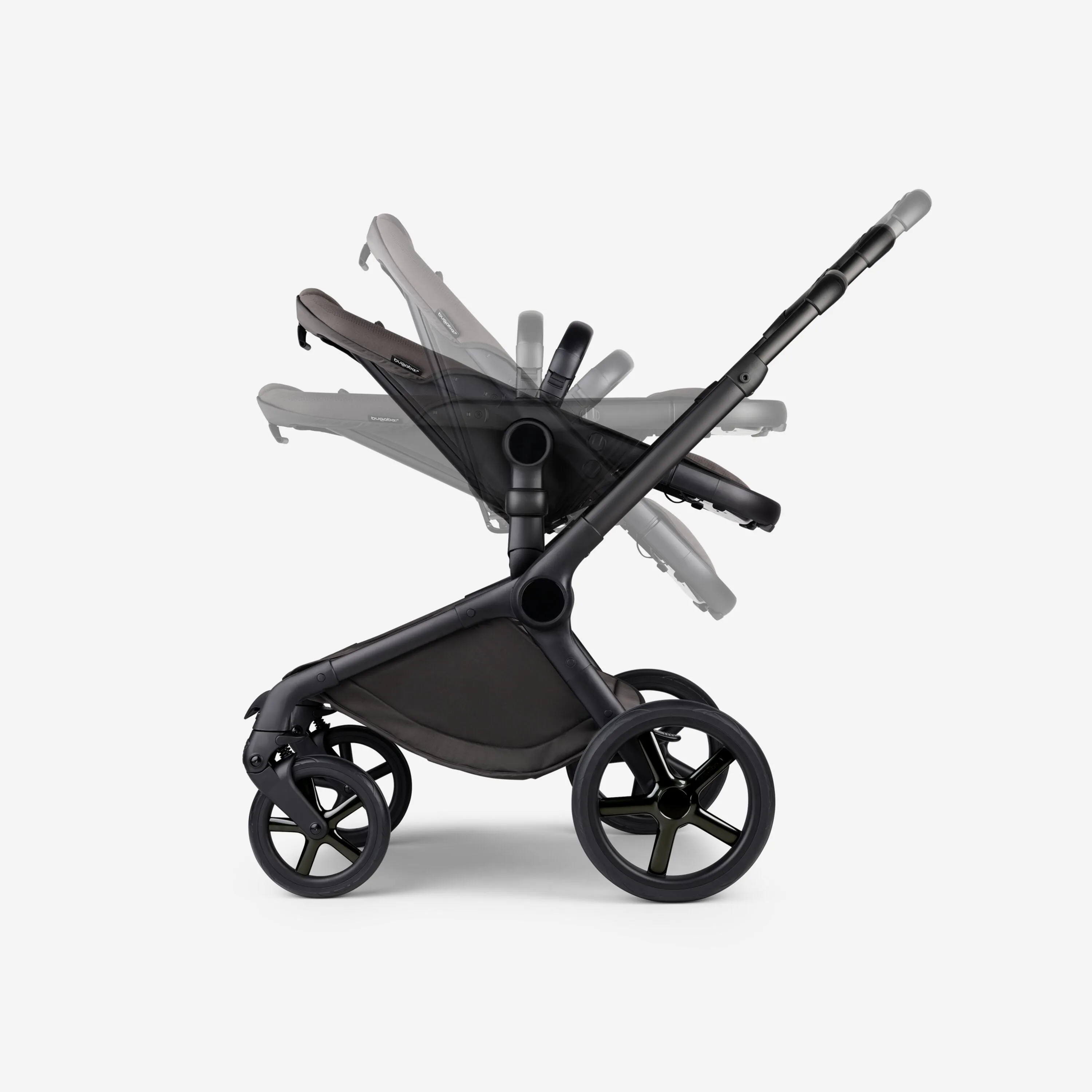 Bugaboo, Fox 5 Travel System Cybex Cloud T, Noir, Amber Glow